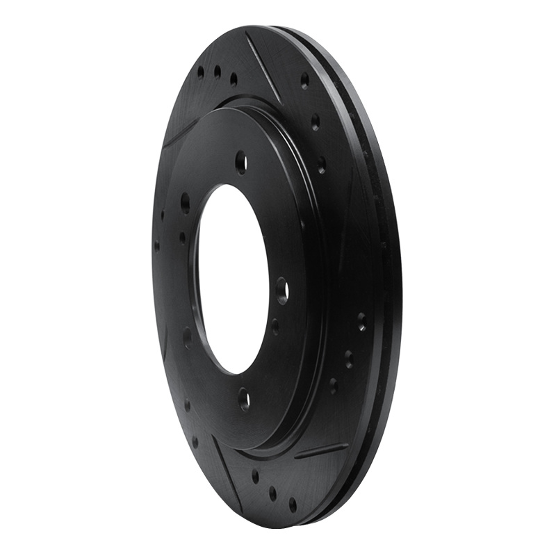 Chevrolet Tracker Brake Rotor (1) - Front Right - R1 Concepts - Drilled & Slotted - Black - `99-`04